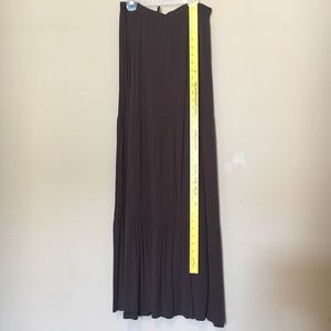 Extra long chocolate skirt